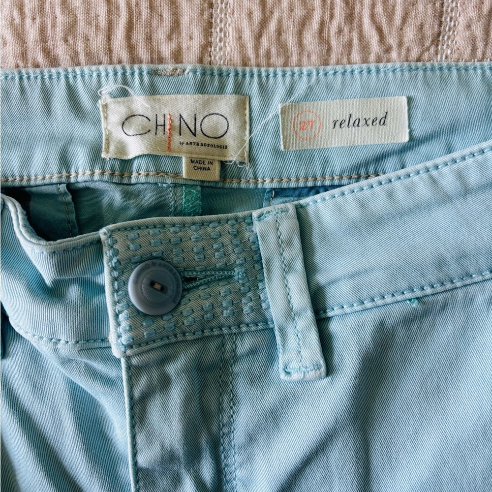 Chino by Anthropologie Chino Relaxed Pants with Tapered Fit size 27 - Picture 7 of 11